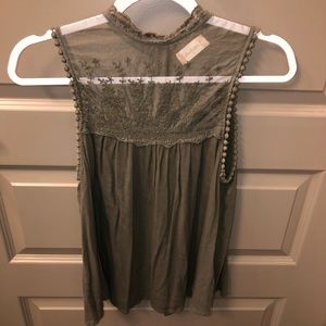 Army green Altar’d State top